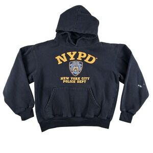 Vintage NYPD Hoodie Mens Small‎ New York City Police Dept Pullover Sweatshirt